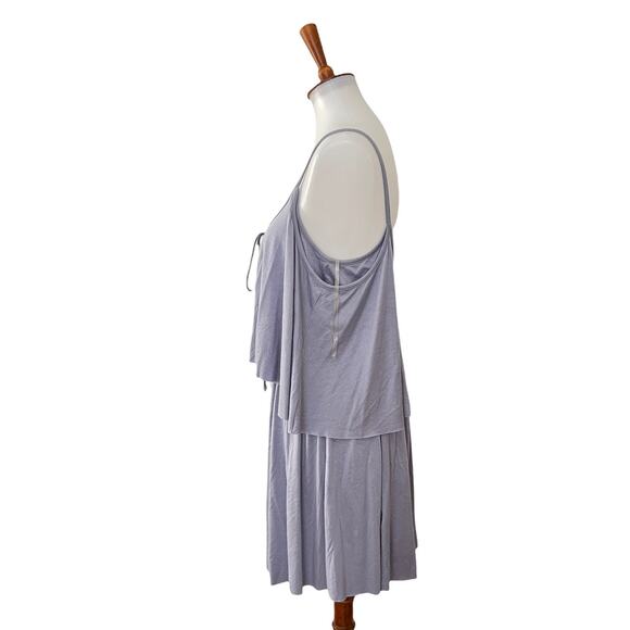 Rachel Pally Womens Spaghetti Strap Mini Dress Pullover Purple M Medium - Picture 4 of 8